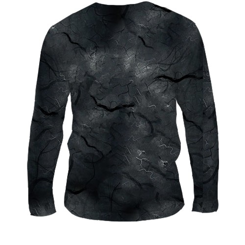 Чоловічий 3D лонгслів Eleven vs Vecna Stranger Things (вид ззаду)