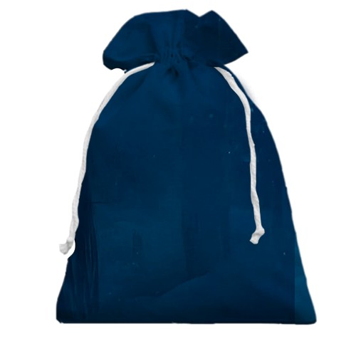 3D Подарунковий мішечок Маленька конячка та сніг (вид ззаду)