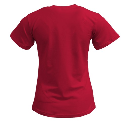 Женская 3D футболка Комичная лошадь, символ года (вид сзади)