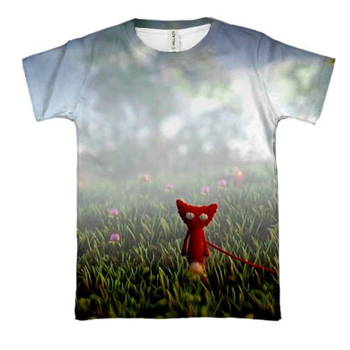 3D футболка Unravel Two - Red (вид спереди)