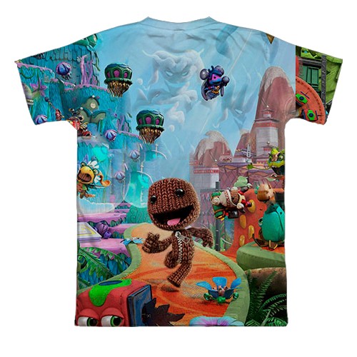 3D футболка Sackboy: A Big Adventure, logo (вид сзади)