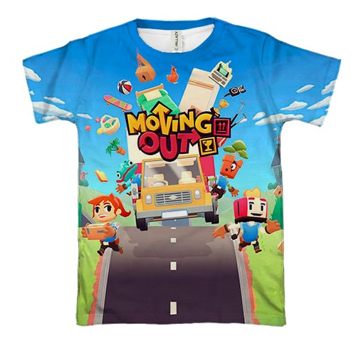 3D футболка Moving Out (вид спереди)