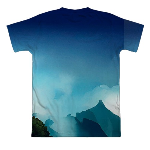 3D футболка Cat Quest (вид сзади)