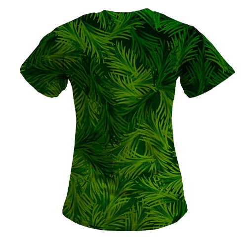 Женская 3D футболка Grinch (вид сзади)