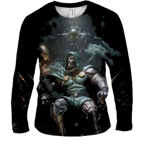 Мужской 3D лонгслив Victor von Doom (Avengers: Doomsday) (вид спереди)