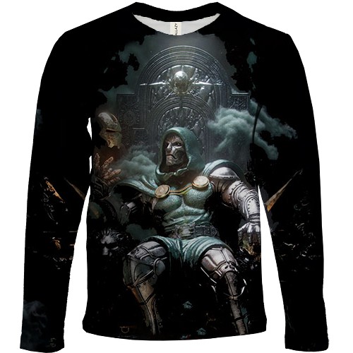 Дитячий 3D лонгслів Victor von Doom (Avengers: Doomsday) (вид спереду)