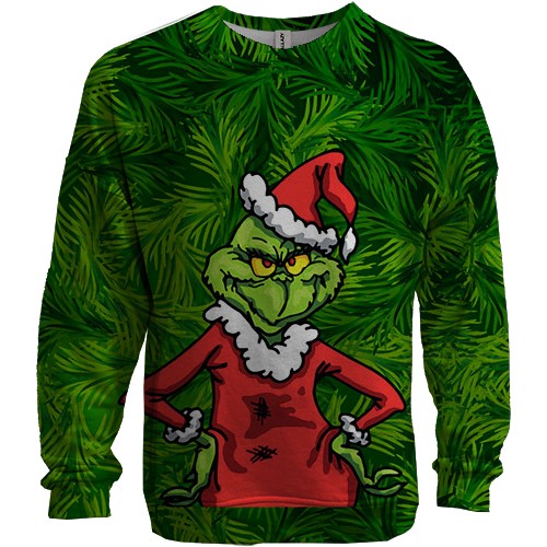 3D свитшот Grinch (вид спереди)