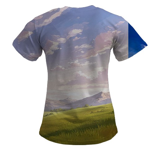 Жіноча 3D футболка Vinland Saga (вид ззаду)