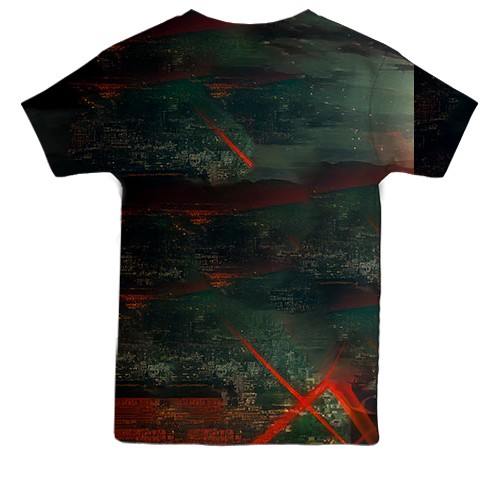 Дитяча 3D футболка Магічна битва - Юджі та Юта (вид ззаду)