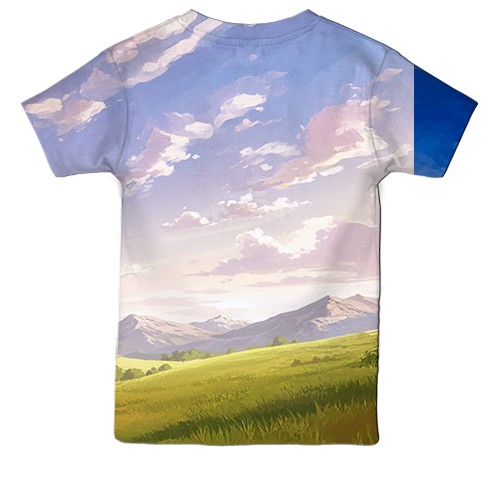 Дитяча 3D футболка Vinland Saga (вид ззаду)