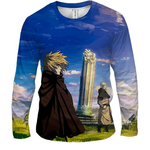 Чоловічий 3D лонгслів Vinland Saga (вид спереду)