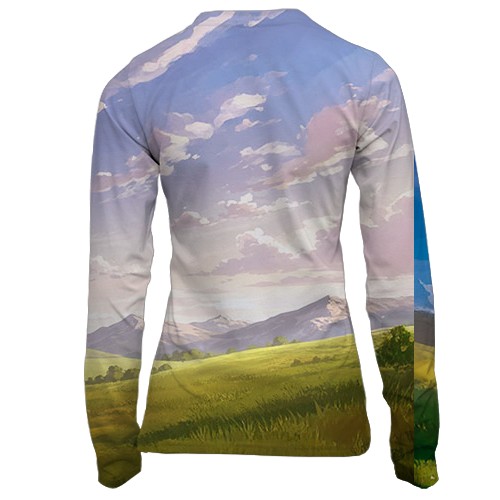 Жіночий 3D лонгслів Vinland Saga (вид ззаду)