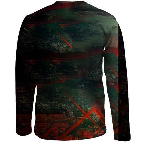 Дитячий 3D лонгслів Магічна битва - Юджі та Юта (вид ззаду)