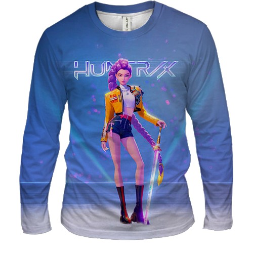 Мужской 3D лонгслив Rumi (Huntrix) - KPop Demon Hunters (вид спереди)