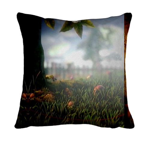 3D подушка Unravel Two - Red (вид сзади)