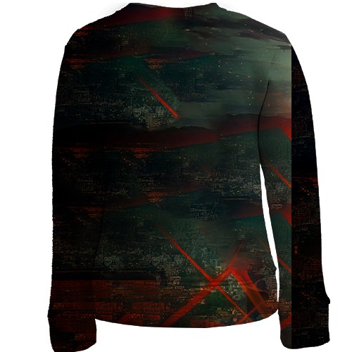 Детский 3D свитшот Магическая битва - Юджи и Юта (вид сзади)