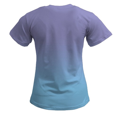 Женская 3D футболка Spyro the Dragon (вид сзади)