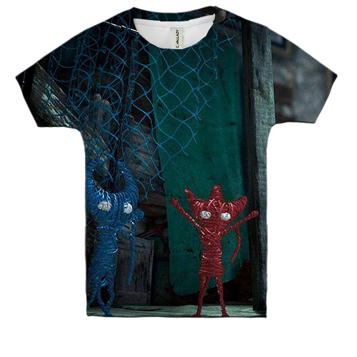 Дитяча 3D футболка Unravel Two - Blue and Red (вид спереду)