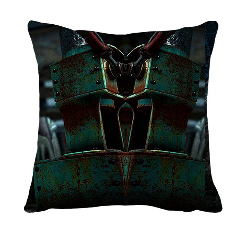 3D подушка Unravel Two - Blue and Red (вид ззаду)