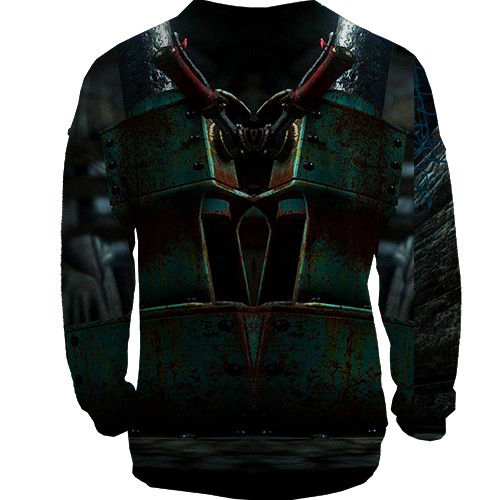 3D світшот Unravel Two - Blue and Red (вид ззаду)