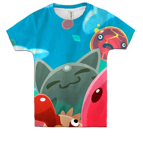 Детская 3D футболка Slime Rancher (вид спереди)