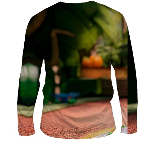 Мужской 3D лонгслив Sackboy - A Big Adventure (вид сзади)