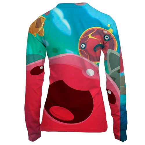 Женский 3D лонгслив Slime Rancher (вид сзади)