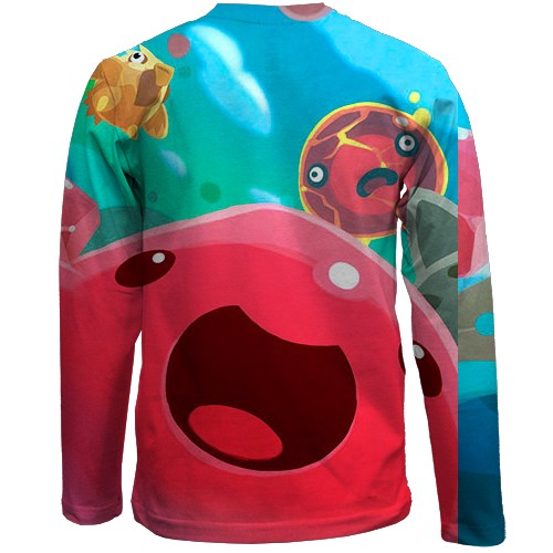 Детский 3D лонгслив Slime Rancher (вид сзади)