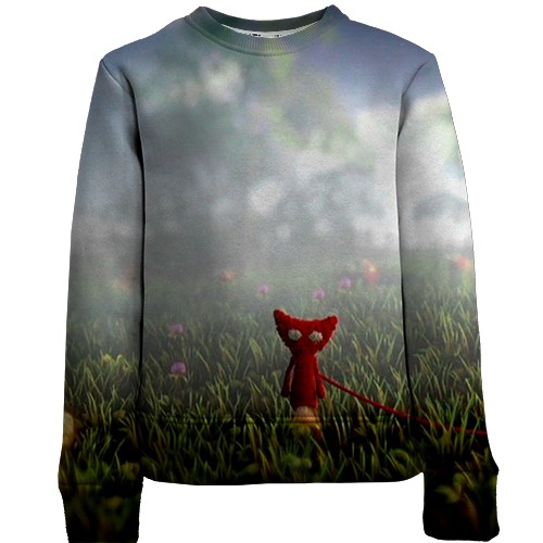 Дитячий 3D світшот Unravel Two - Red (вид спереду)