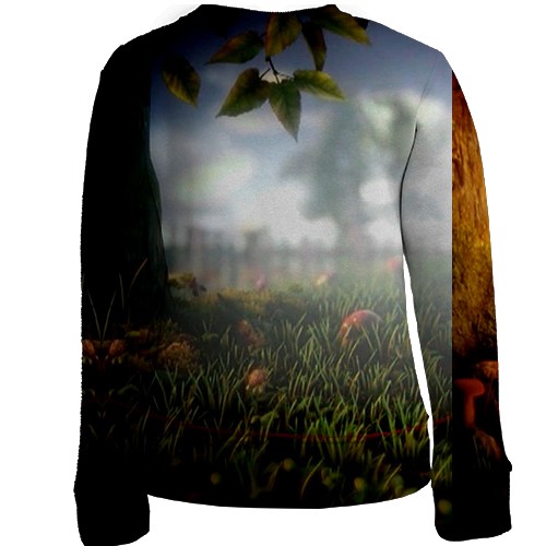 Дитячий 3D світшот Unravel Two - Red (вид ззаду)