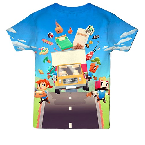 Дитяча 3D футболка Moving Out (вид ззаду)