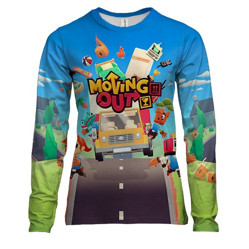 Жіночий 3D лонгслів Moving Out (вид спереду)