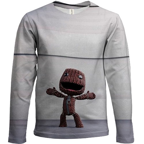 Детский 3D лонгслив Sackboy: A Big Adventure (вид спереди)