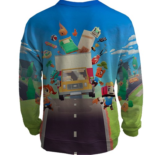 3D світшот Moving Out (вид ззаду)