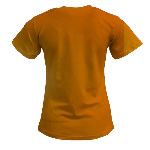 Женская 3D футболка Cat Quest heroes (вид сзади)