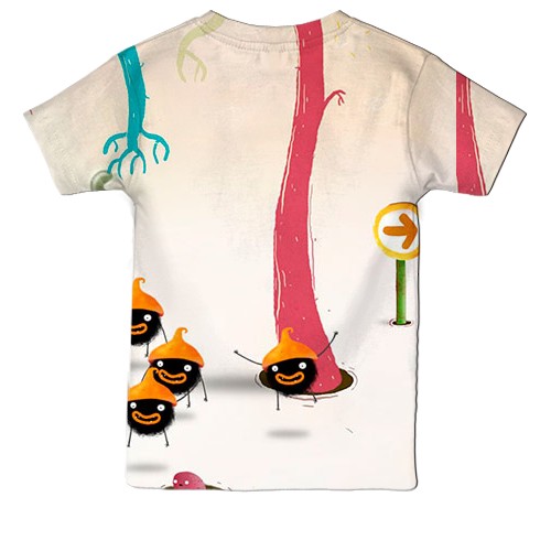 Дитяча 3D футболка CHUCHEL (вид ззаду)