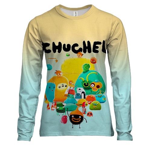 Жіночий 3D лонгслів CHUCHEL game (вид спереду)