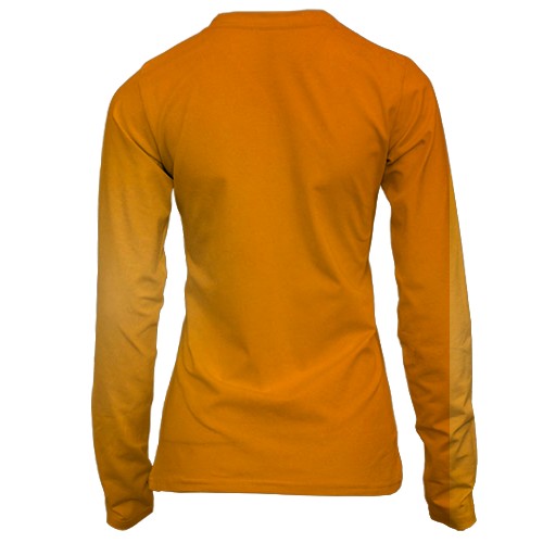 Женский 3D лонгслив Cat Quest heroes (вид сзади)