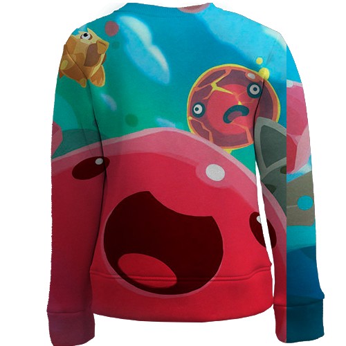 Детский 3D свитшот Slime Rancher (вид сзади)