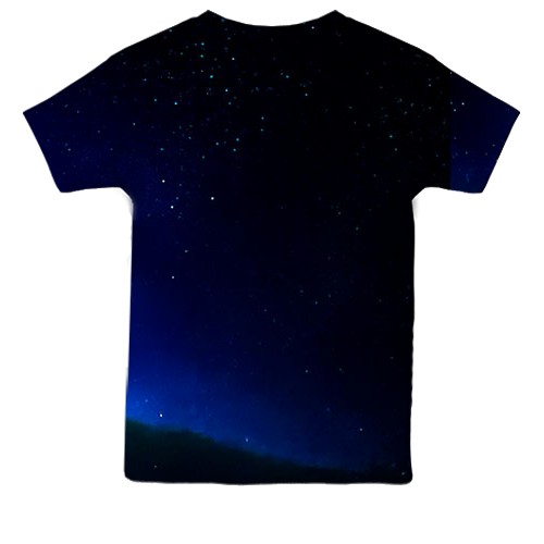 Детская 3D футболка Yoshi and Mario (вид сзади)