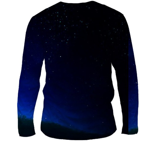 Мужской 3D лонгслив Yoshi and Mario (вид сзади)