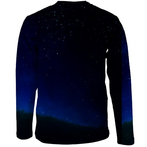 Детский 3D лонгслив Yoshi and Mario (вид сзади)