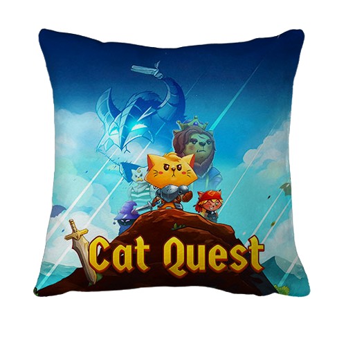3D подушка Cat Quest (вид спереду)