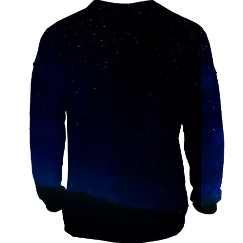 3D свитшот Yoshi and Mario (вид сзади)