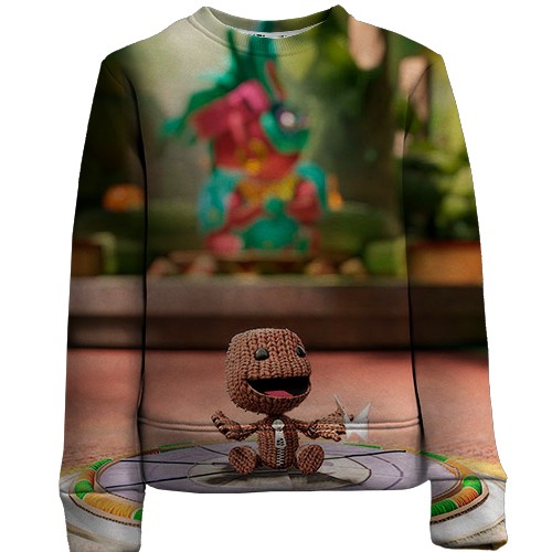 Детский 3D свитшот Sackboy - A Big Adventure (вид спереди)