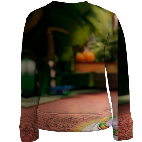 Детский 3D свитшот Sackboy - A Big Adventure (вид сзади)