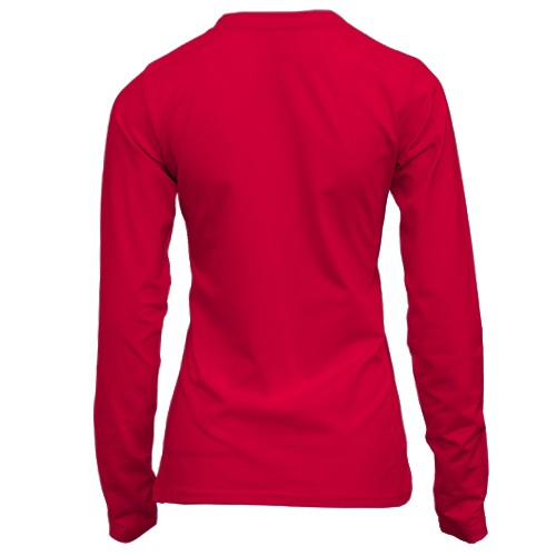 Жіночий 3D лонгслів Olive Oyl - Popeye, Love hearts (вид ззаду)