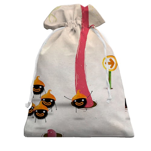 3D Подарочный мешочек CHUCHEL (вид сзади)