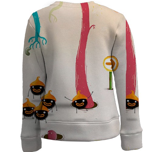 Детский 3D свитшот CHUCHEL (вид сзади)