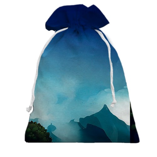 3D Подарочный мешочек Cat Quest (вид сзади)